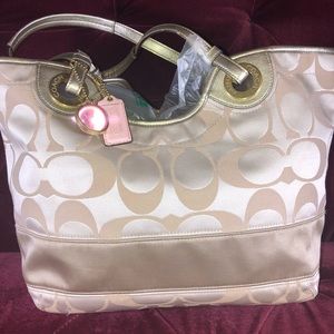 Coach Signature Beach tote